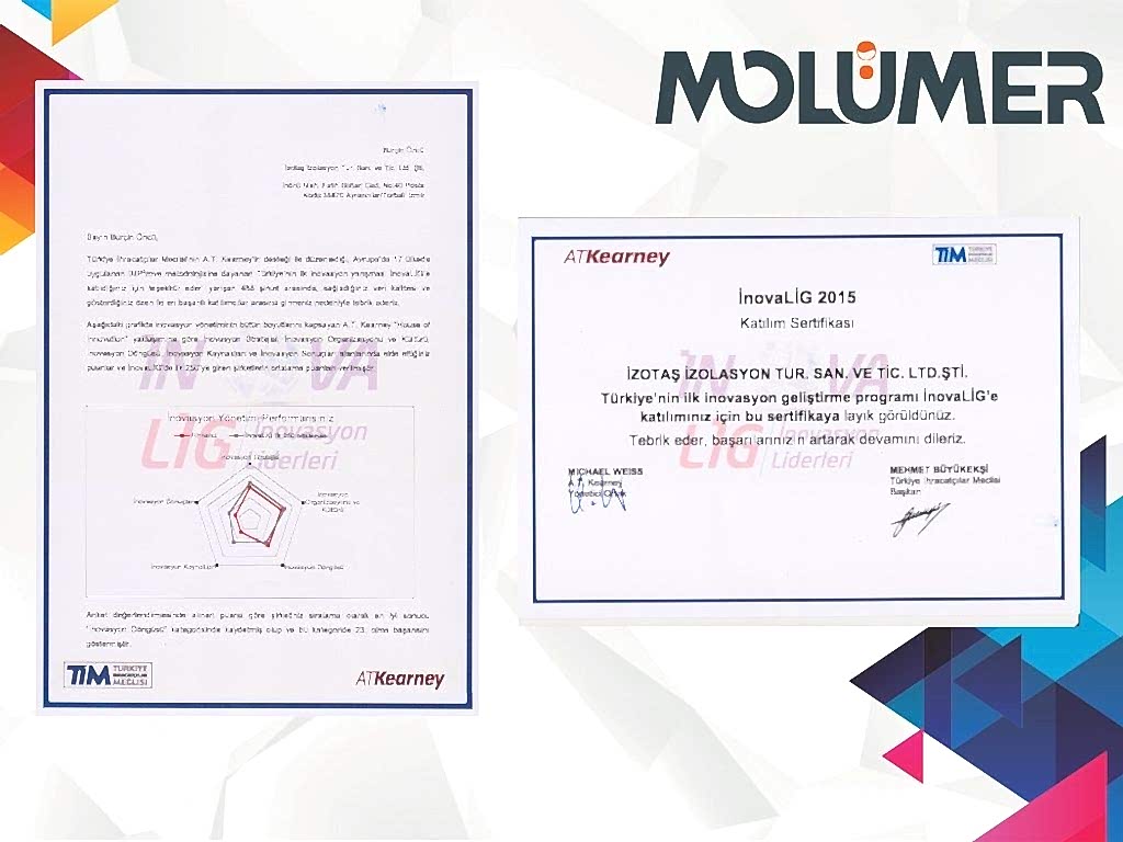 2015 Yılı İnovasyon Ödülümüz.