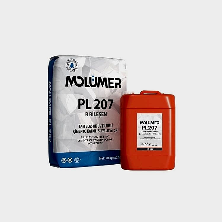 PL207 Tam Elastik UV Filtreli Çimento Katkılı Su Yalıtımı 
