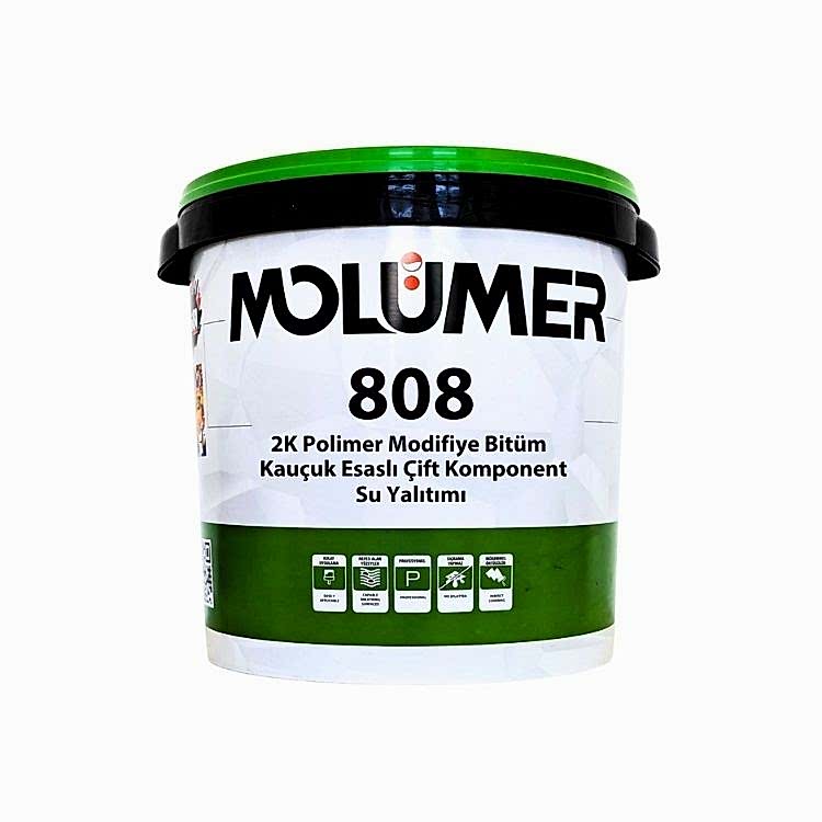 808 2K Polimer Modifiye Bitüm Kauçuk Esaslı Elastik, Çift Komponent Su Yalıtımı 